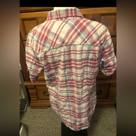 Carhartt Pink & Grey Plaid button down. Size XL. - Picture 2 of 6